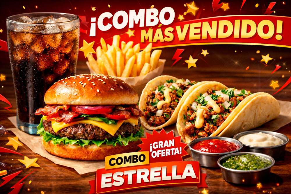 Combo Tacos (3 Tacos + Bebida)